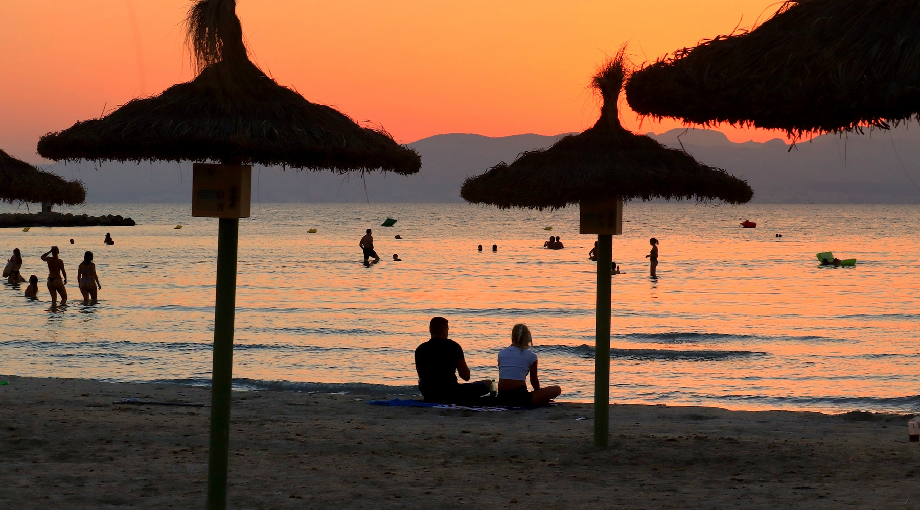 Вечер у моря море вечер пальмы