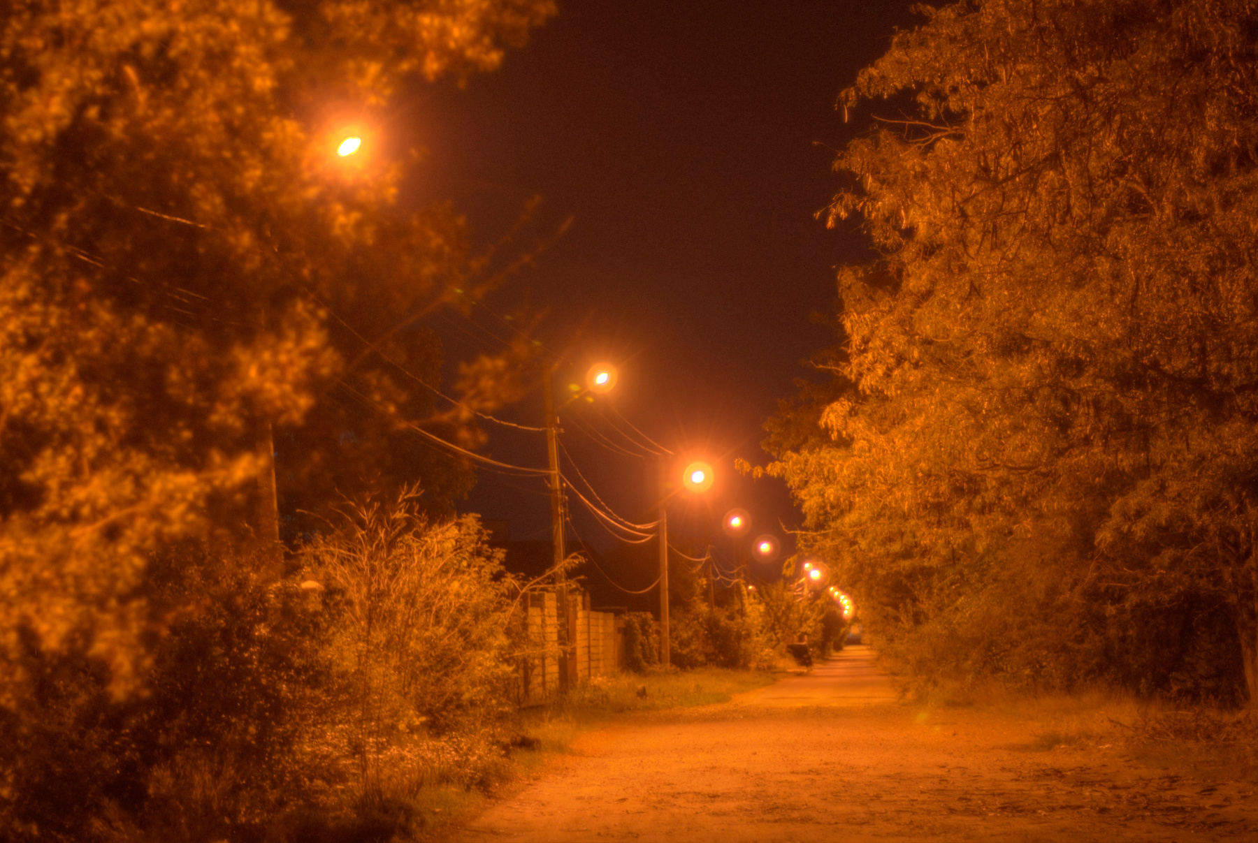 Abend Straße HDR Citylights Abend L Odesa Ukraine Одеса