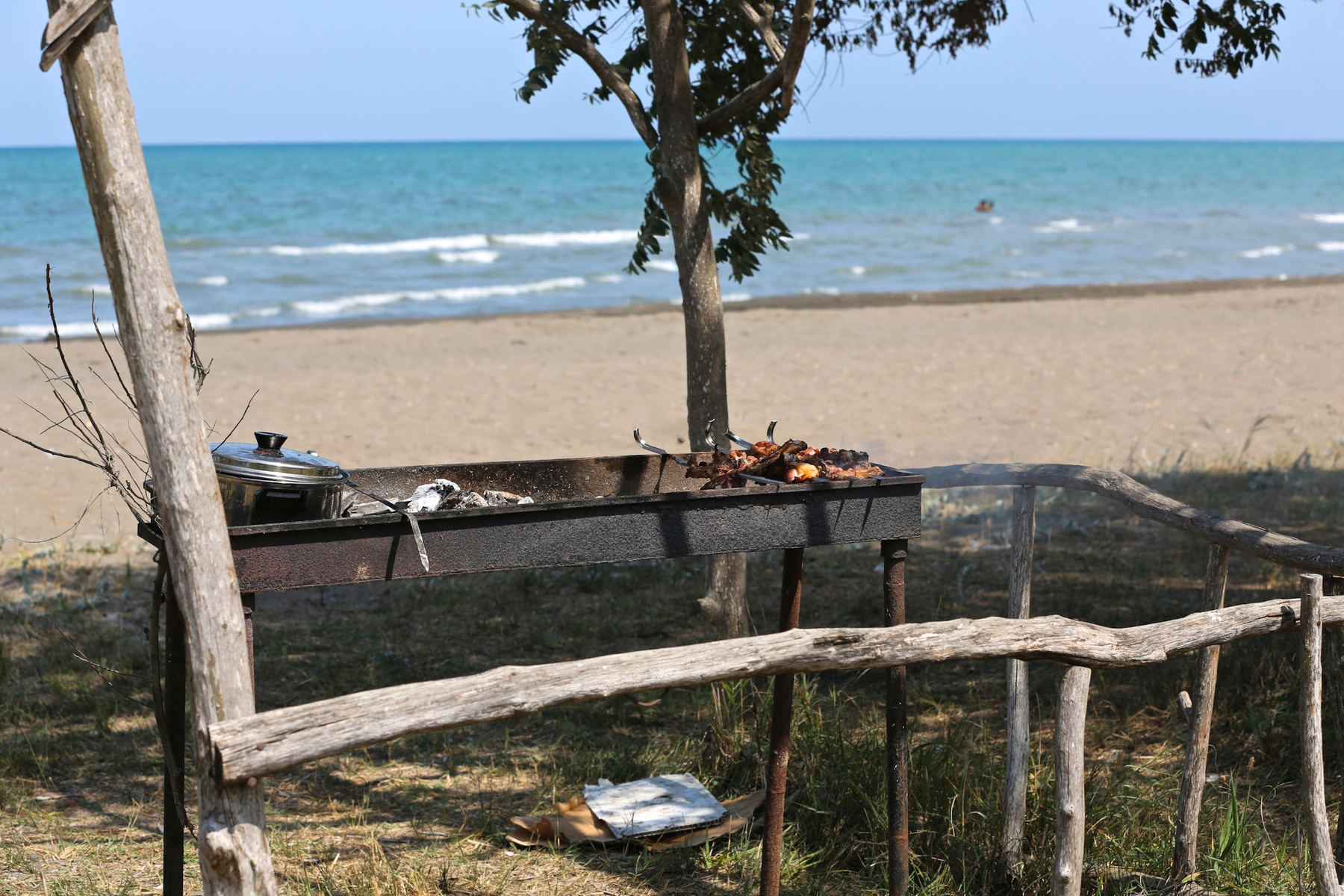Кебаб и море..  шашлык, кубаб, море, лето