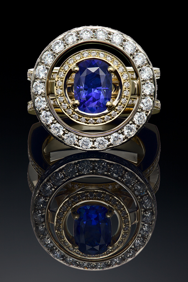 Ювелирный постер. Diamond Jewelry. Фотосъемка ювелирных изделий с бриллиантами и драгоценными камнями. Jewellery Photography Pryanechnikov Прянечников сапфир бриллианты Precious Gems