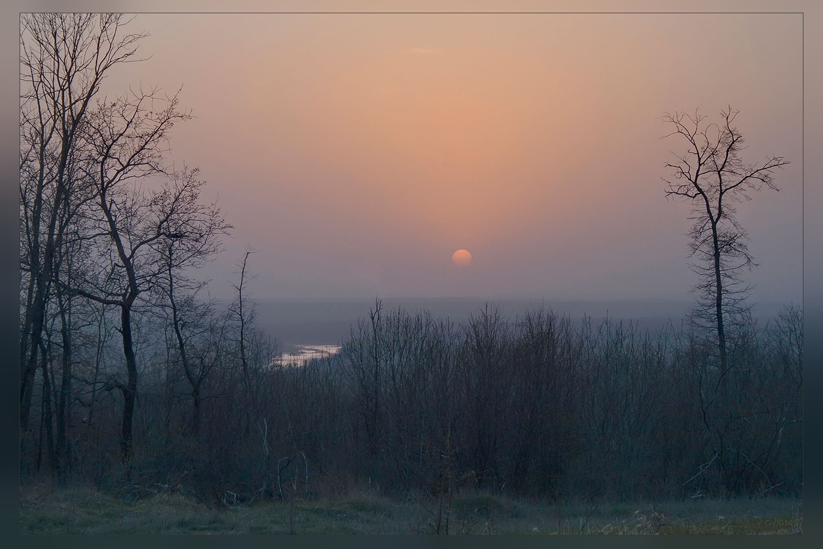 *** пейзаж вечерний пейзажи Урюпинского района закат дымка HDR