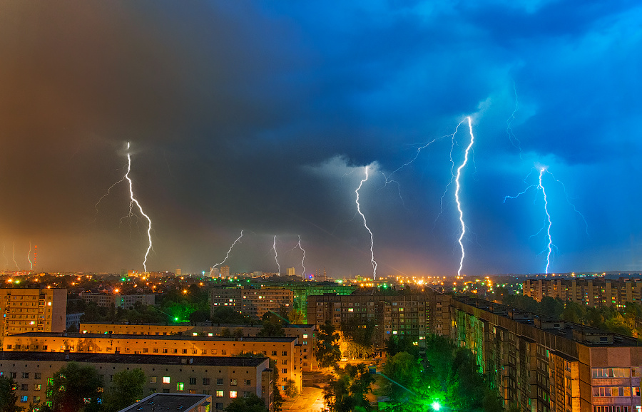 Гроза в Гомеле 