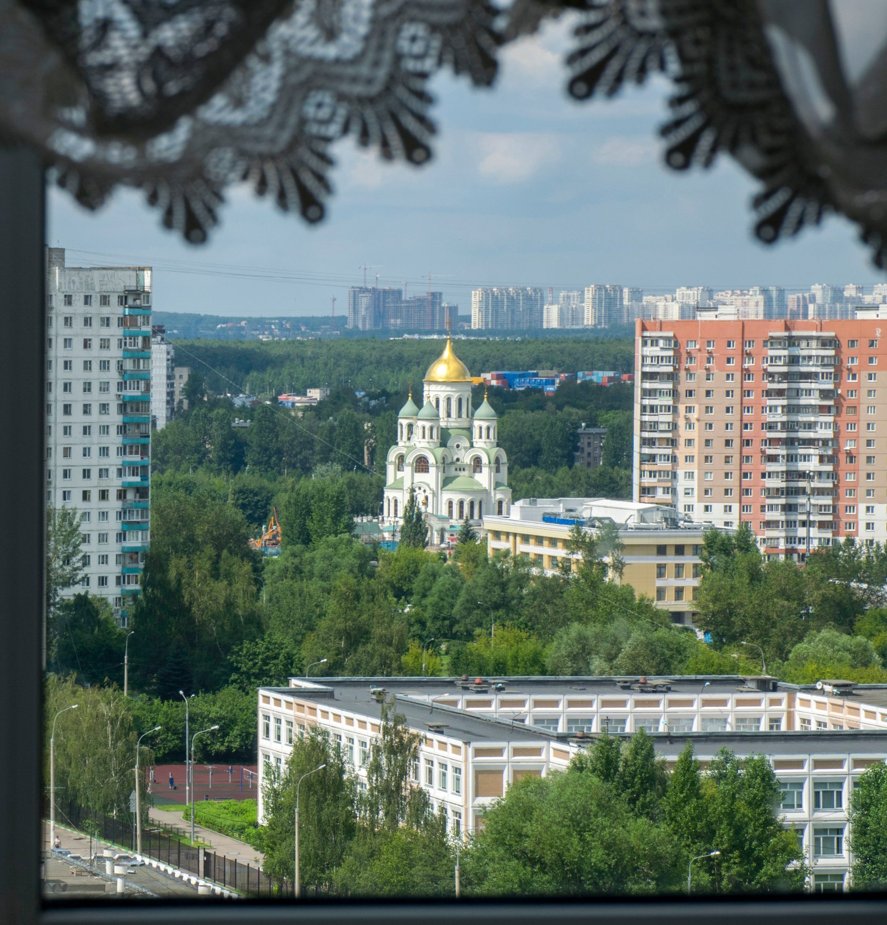 Вид из окна 15 этаж окно вид панорама Москва
