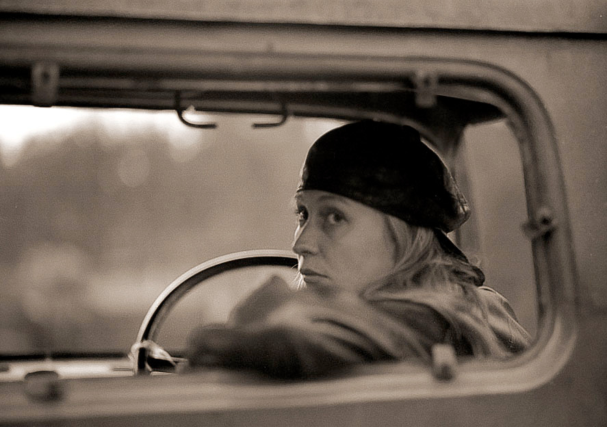 A girl &car 