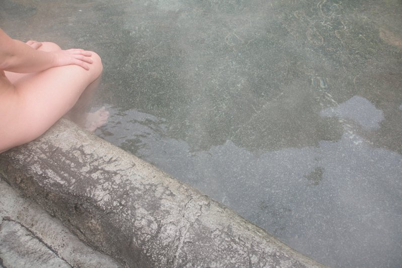 Горячий источник, цветы воды onsen геотермальный источник