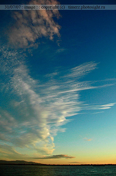 Т_photosight_31jul07 небо, река, облака, закат