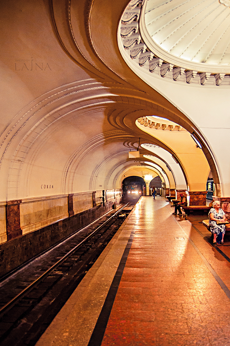 Волшебство линий. Станция метро "Сокол" метро москва сокол
