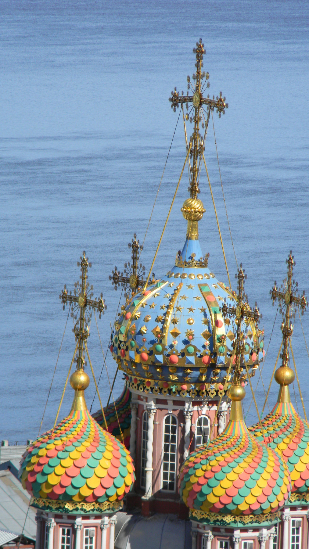 ***Купола Нижний Новгород церкви Волга