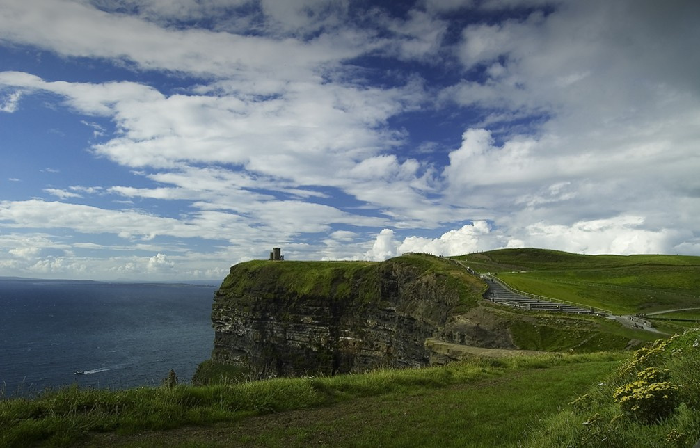 На берегу Атлантического Cliffs Of Mother, Ойрлянд, Ireland, океан Атлантический