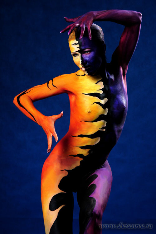 Вспышка боди-арт боди арт body art bodypainting
