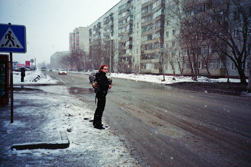 Опять снег Lomo LC-A ломография