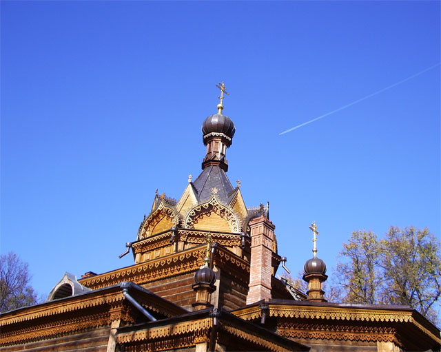 Синева Небо церковь самолет
