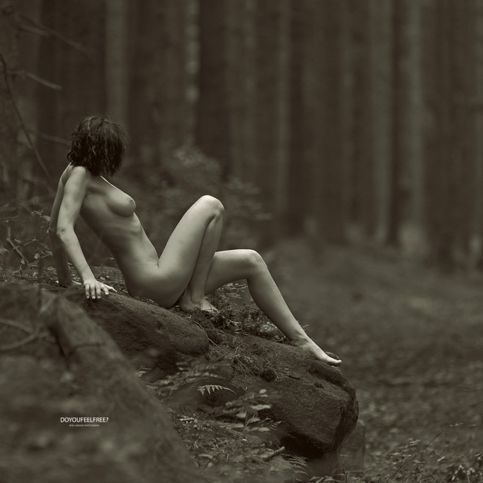 forest nymph model outdoor nude