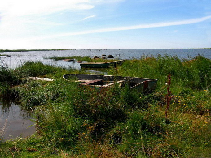 ни времени...ни мыслей море, небо, лодка