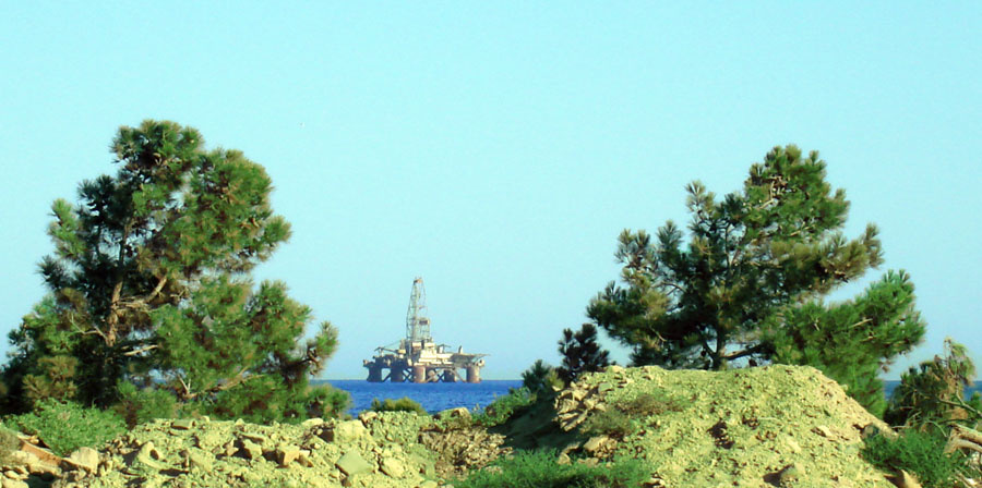 Majestic creation of human intellect highway offshore semisubmersible