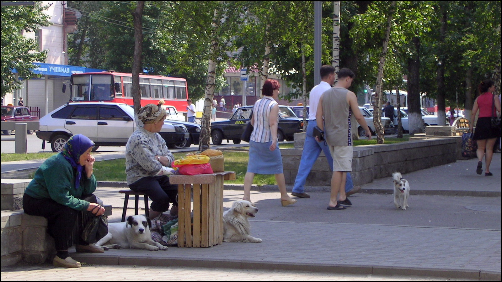 Это было недавно. Так было давно. бабушки торговля собаки