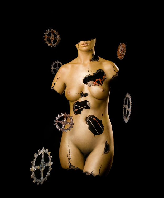 Венера Механическая боди арт боди-арт body art bodypainting