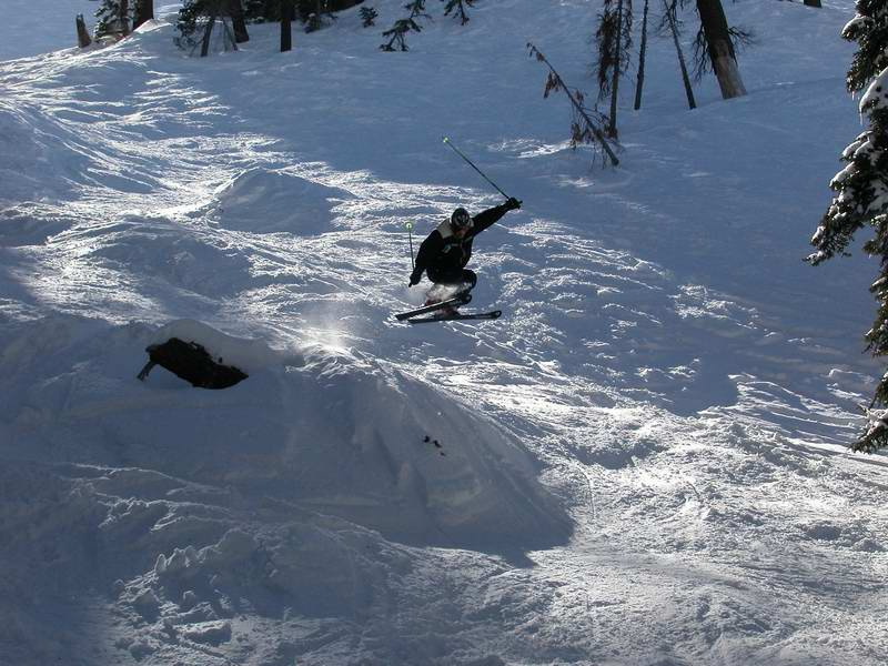 showoff ... ski backcountry jump