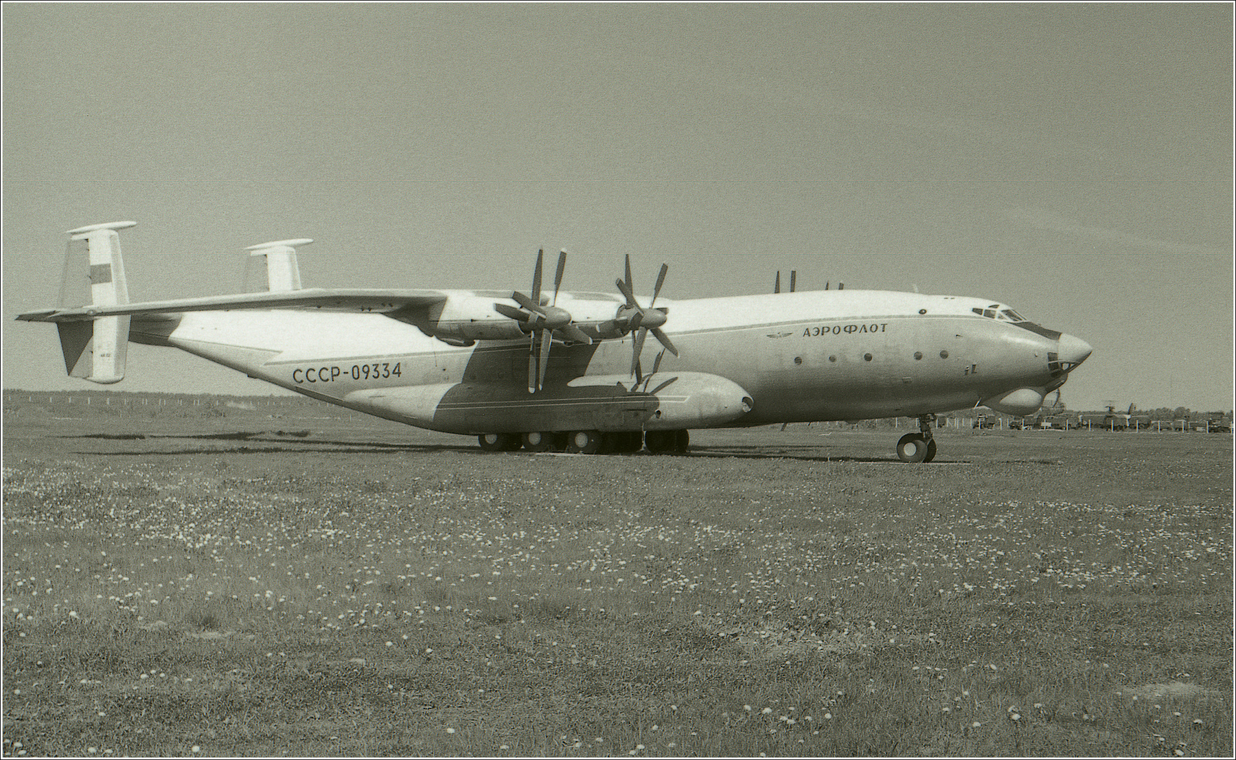 Ан-22А Ан-22А авиация самолёт стоянка Монино 1966