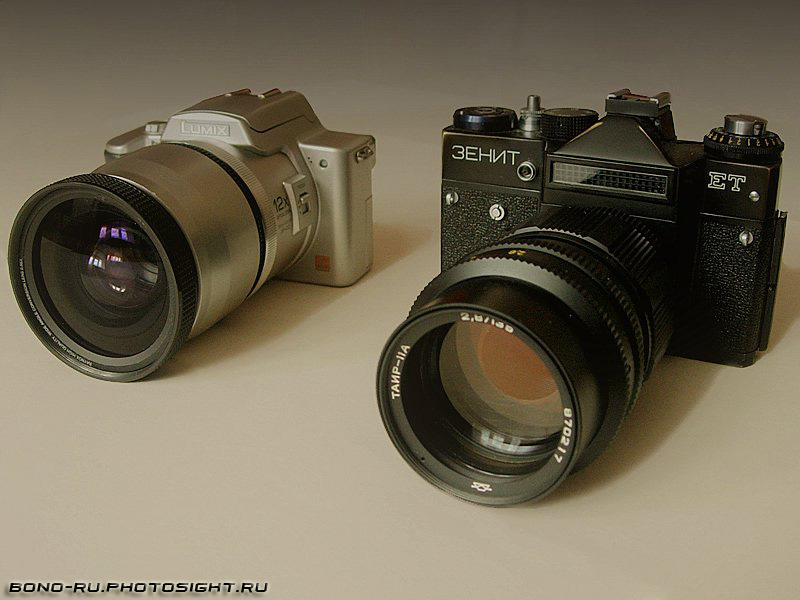 Мои интсрументы фотокамера телеобъектив Зенит Lumix