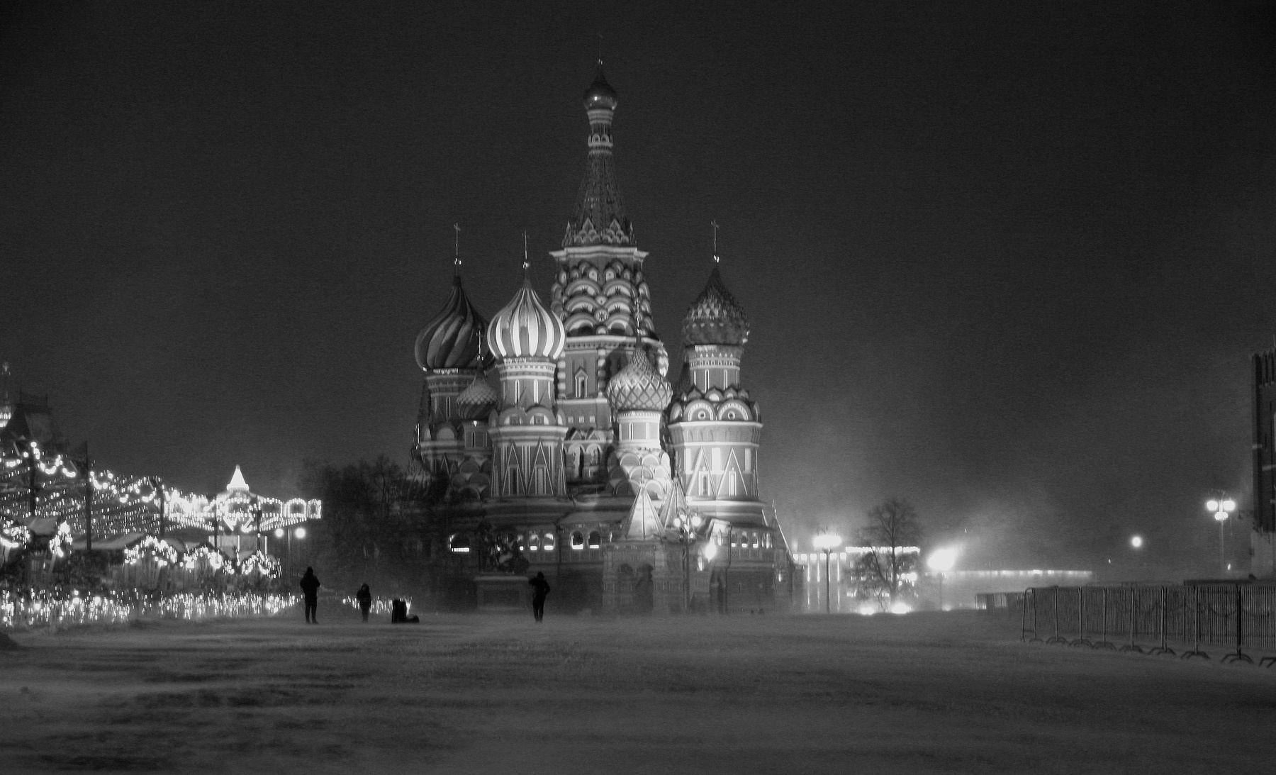 Мороз,метель,Красная площядь. 