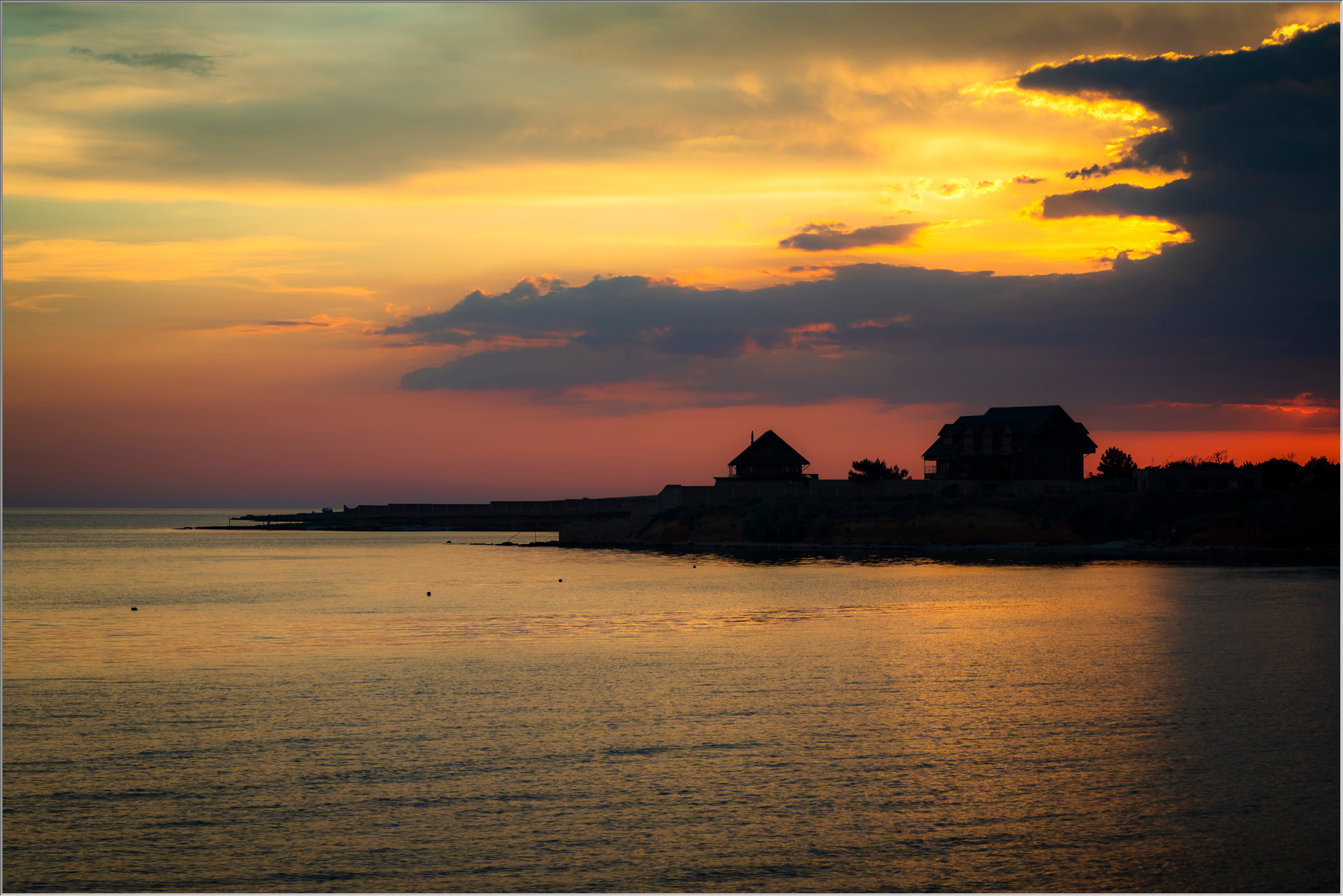 Морской закат природа