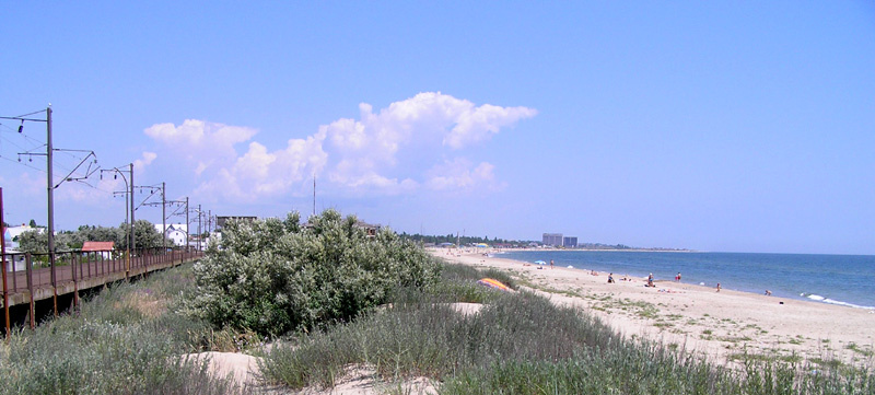 Станция Морская Одесса, море, Бугаз, станция