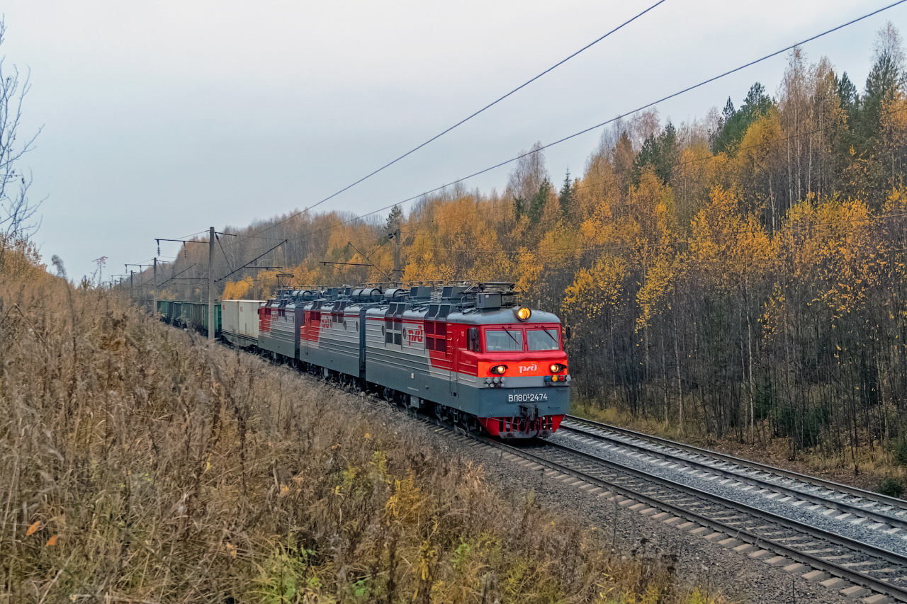 ВЛ80С-2474 ВЛ80С-2474 ВЛ80С-1507 сев сжд жд транссиб поезд транспорт шекшема варакинский перегон локомотив электровоз