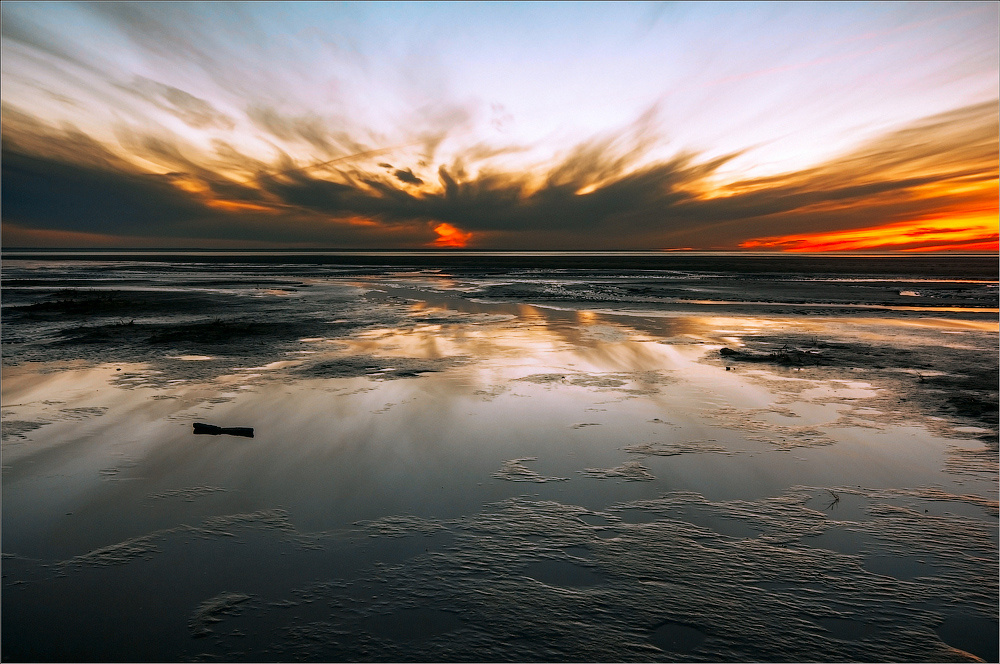 Закат. Белое море. 