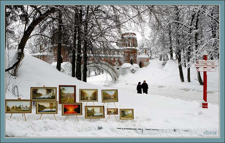 Зима в Царицынском парке. г. Москва. 3 Царицыно, мост