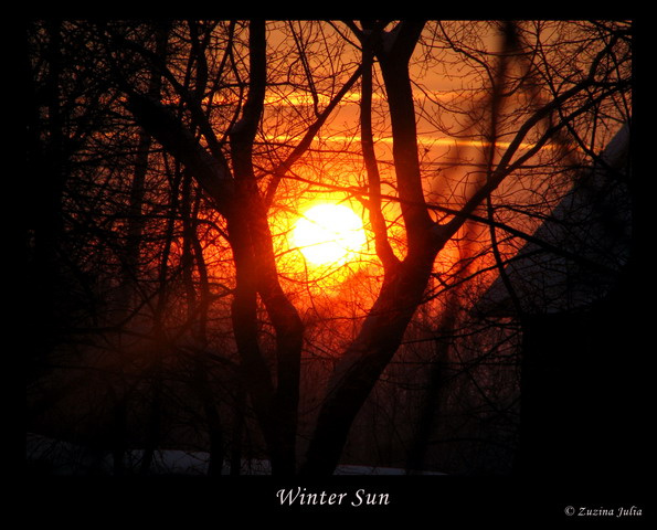 Witer Sun мороз, солнце