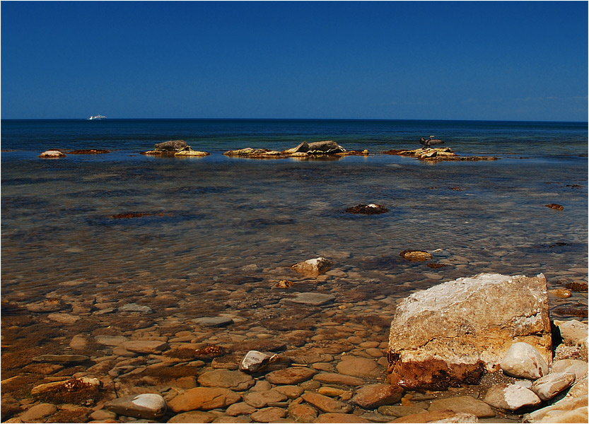 *** Анапа море камни берег