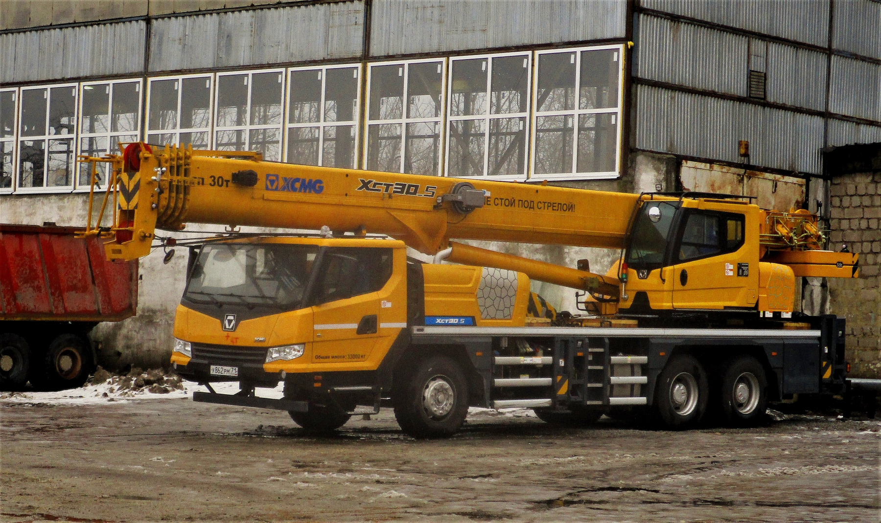 XCT30_S XCT30_S Китаец автокран работа зима
