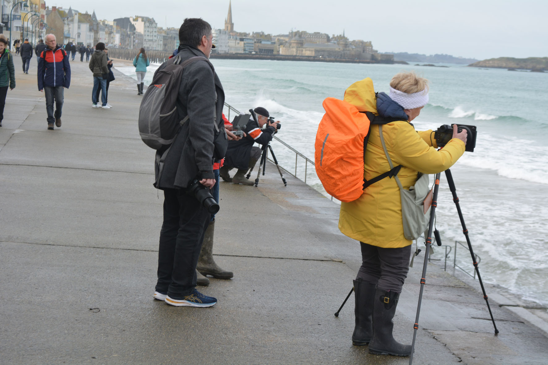 Успеть до отлива Сан-Мало Бретань Saint-Malo Grande Maree прилив