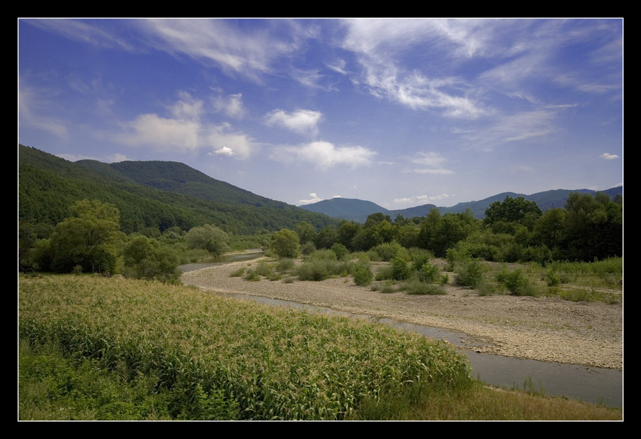 горная река горы, река, пейзаж