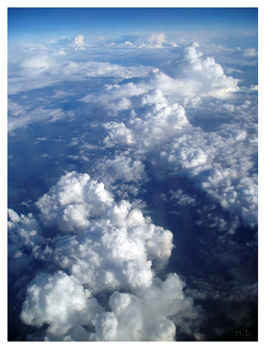 Облачная гряда облака горы полет небо clouds mountains flight sky