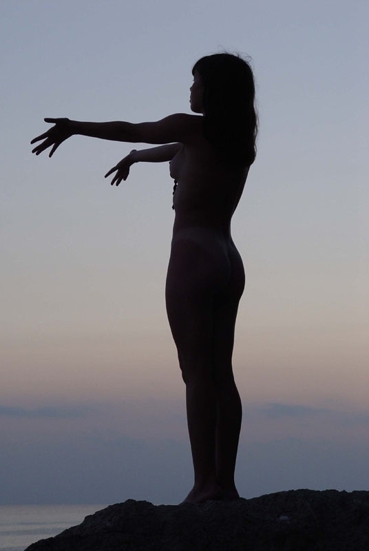 Магия на закате - 3 море мыс айя закат силуэт