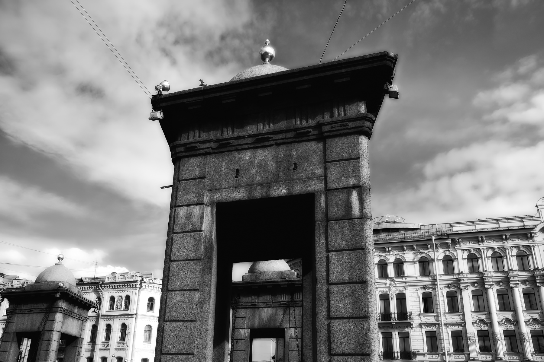 Ломоносовский мост мост ломоносова петербург черно-белое