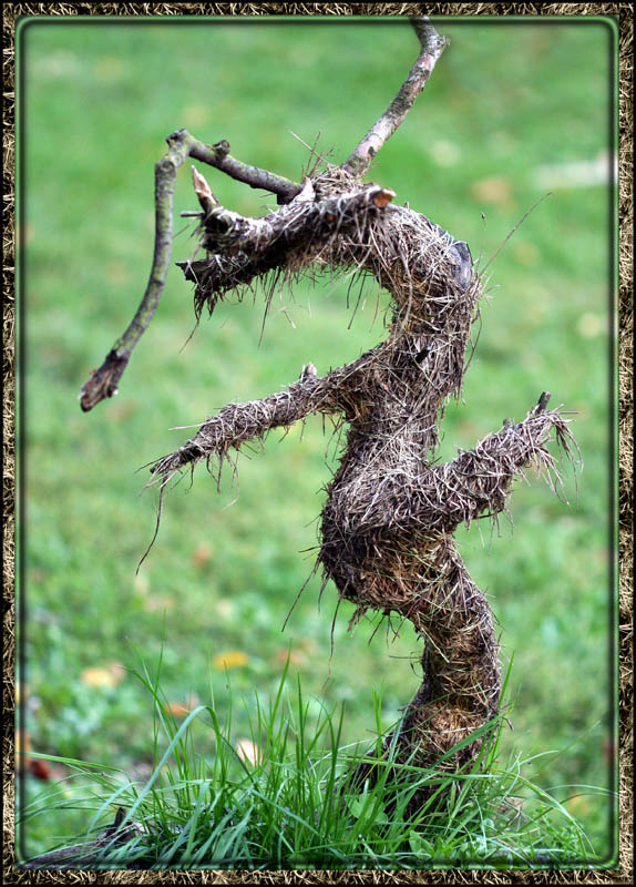 The thing коряга сено трава природа нечто