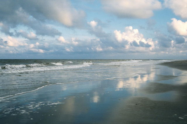 Reflection island, sky