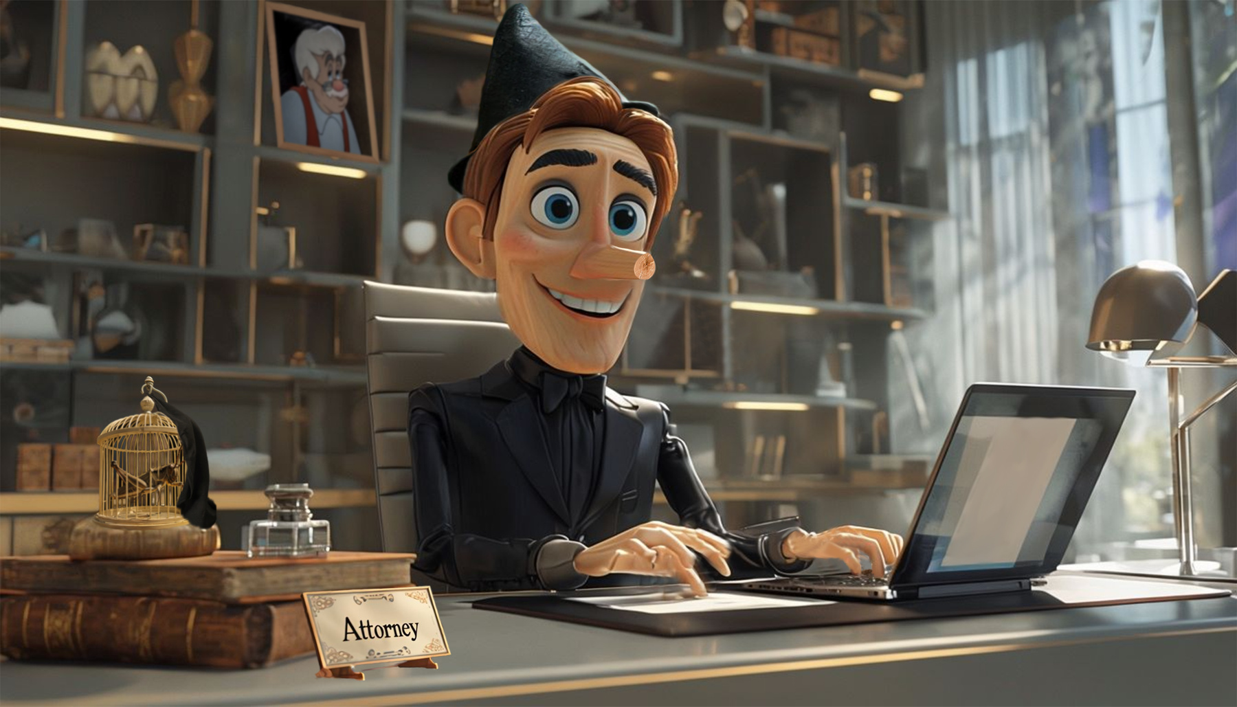 Pinocchio today AI generated