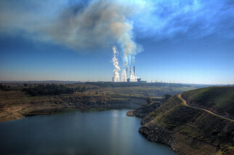 Фабрика неба фабрика небо облака вода hdr factory sky water polution