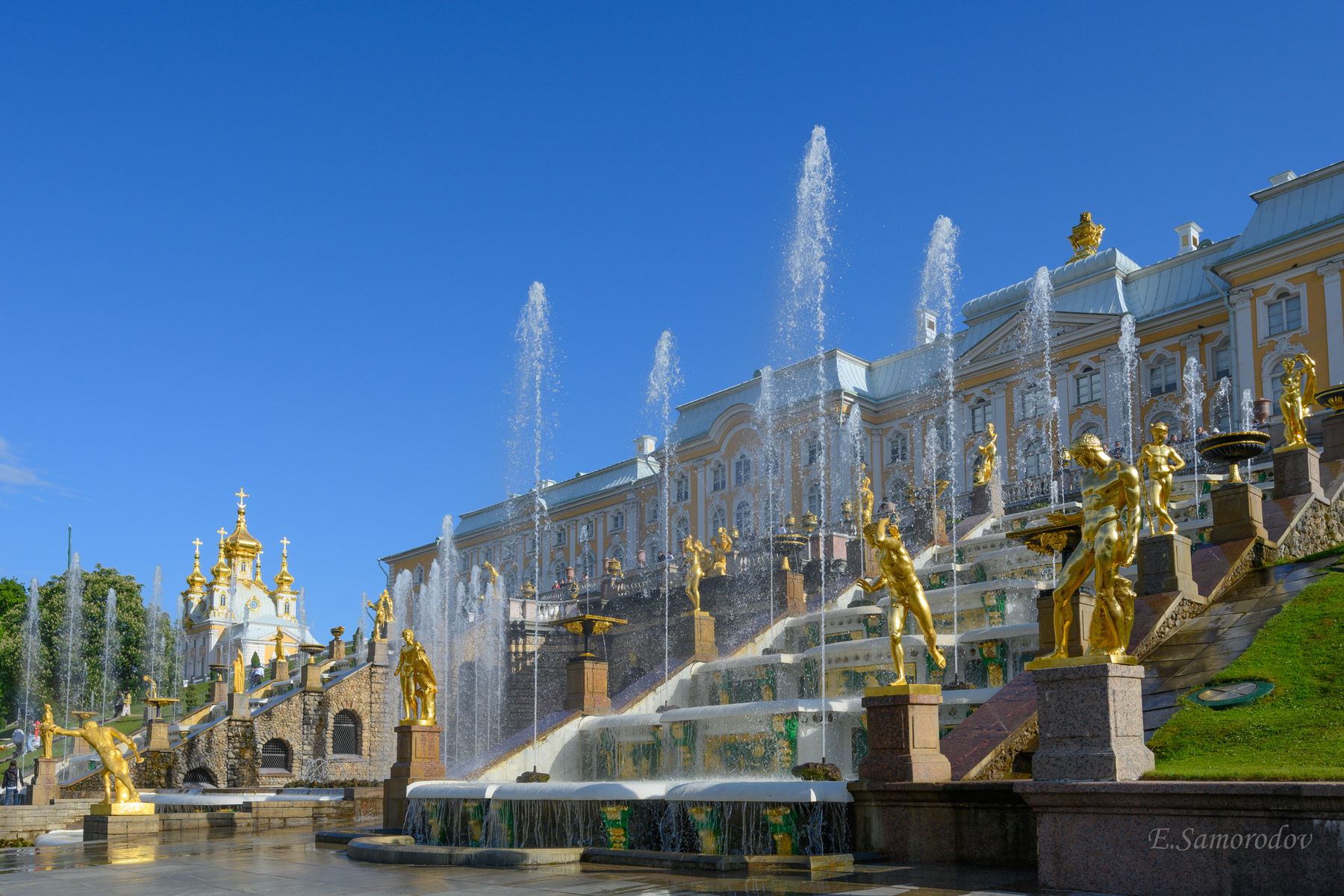 Большой каскад Большой каскад Санкт-Петербург парк Петергоф