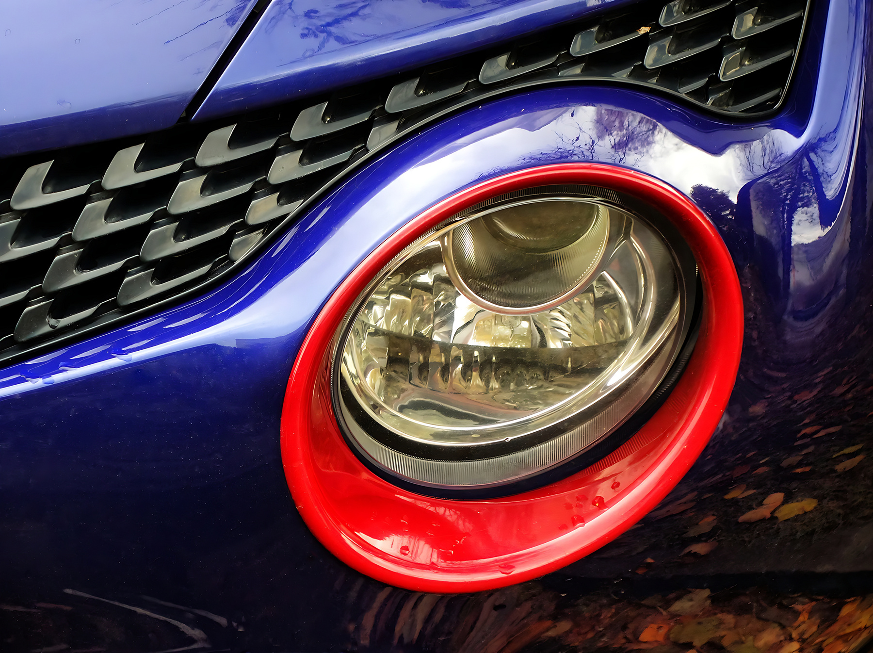 эффект «красных глаз» Москва придомовая парковка Nissan Juke red-eye effect