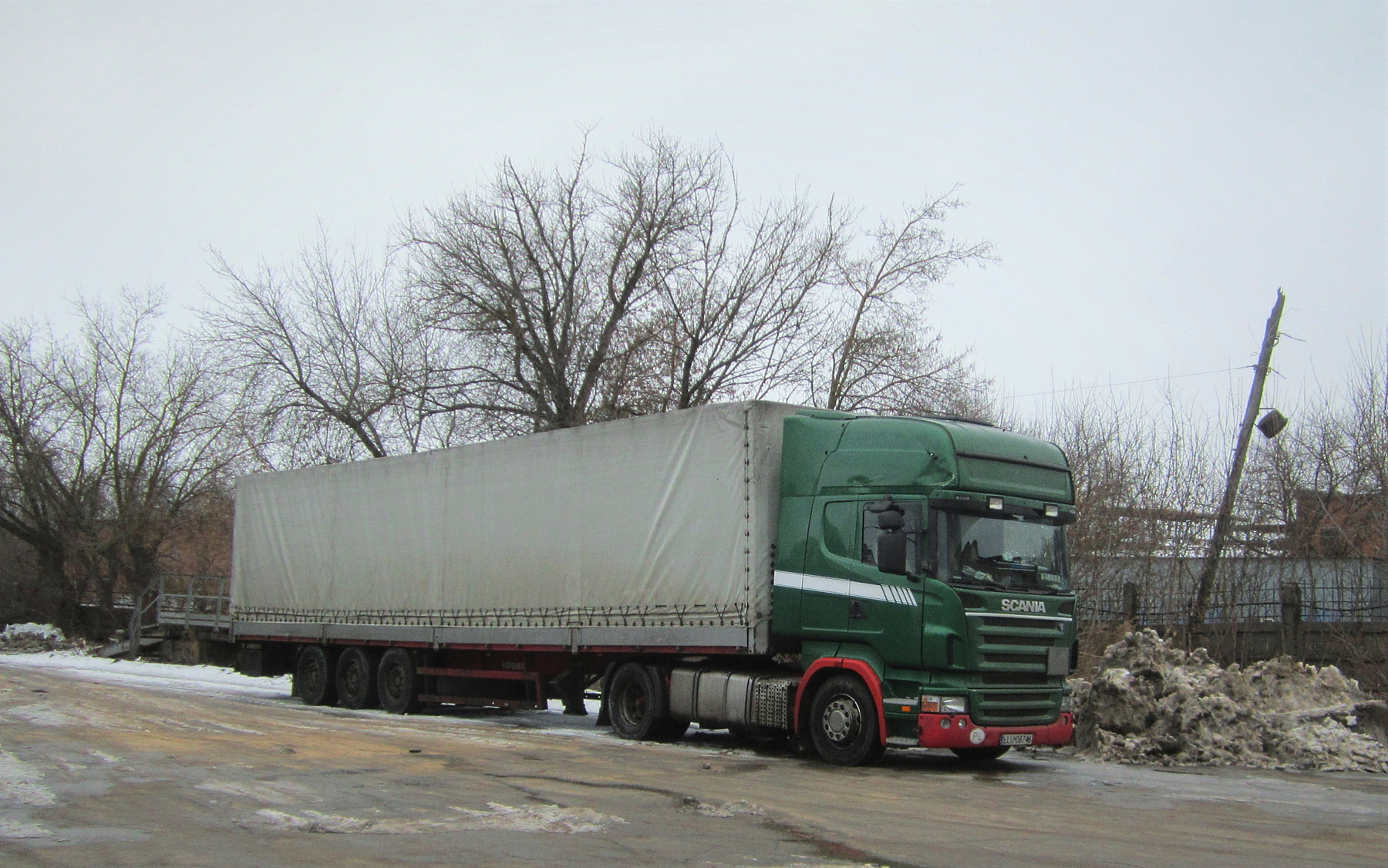 SCANIA SCANIA авто тягач завод гараж зима