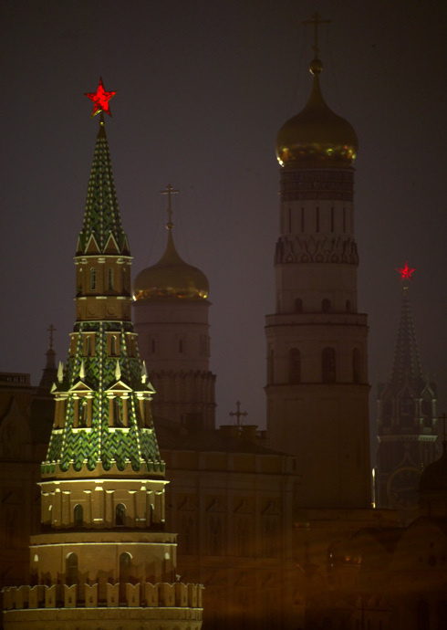 Кремлёвские силуэты. Москва, Кремль.
