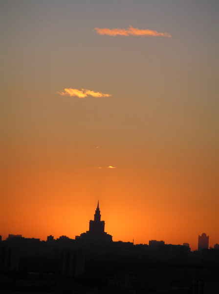 Москва, закат офигеннейший закат