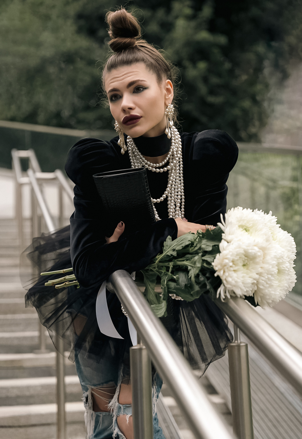 Алина девушка модель осень