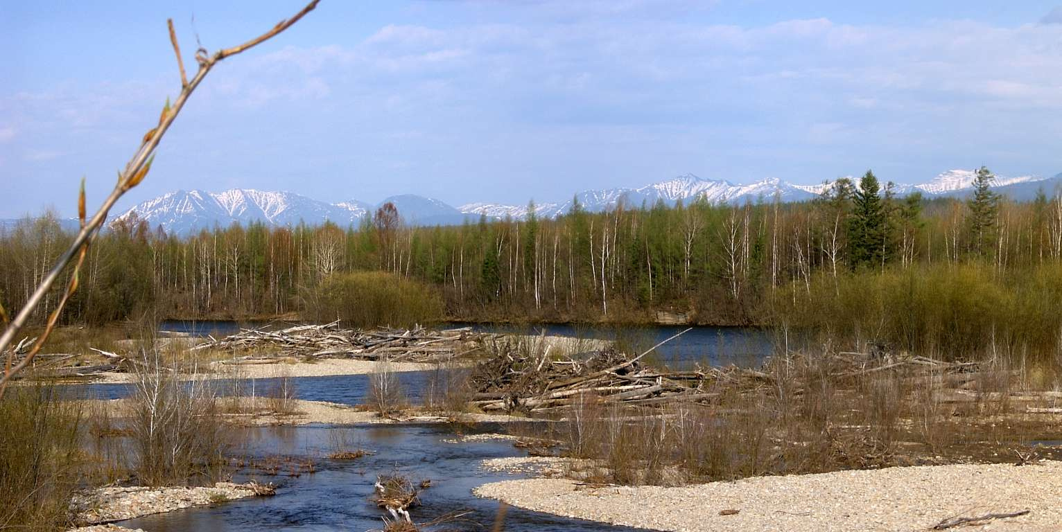 Амгунь.Весна река горы весна БАМ