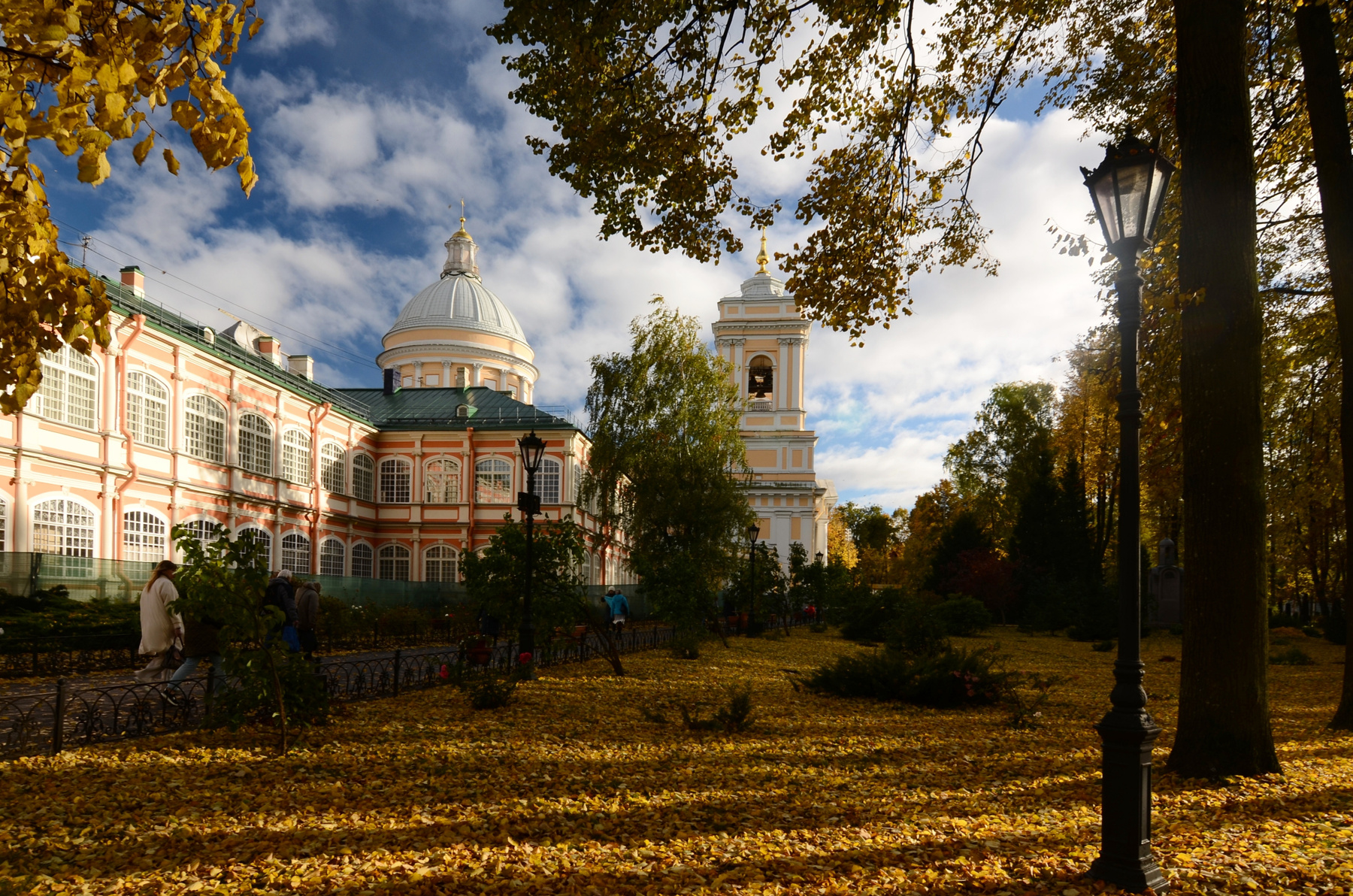 осень Петербург Александро-Невская Лавра осень